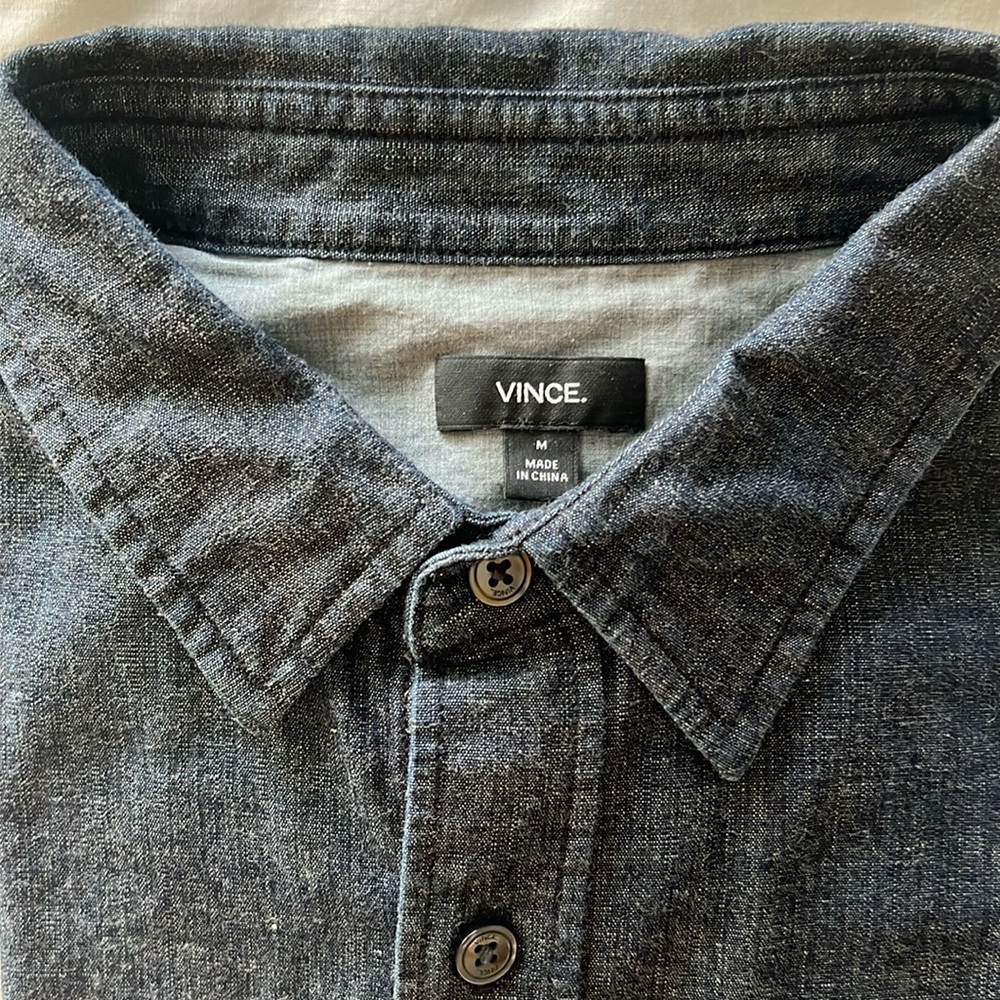 Vince denim long sleeve shirt.